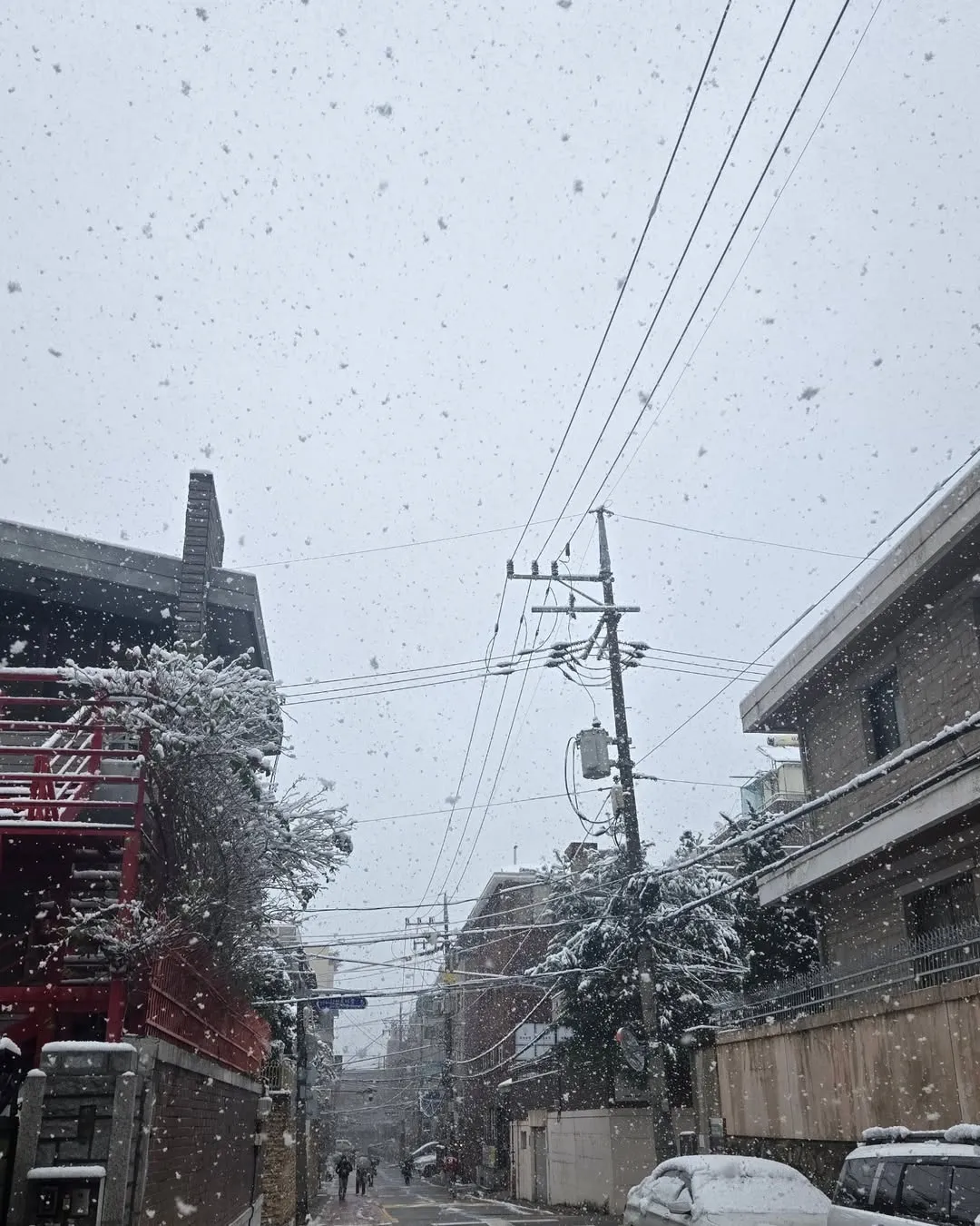 snowy street